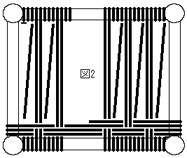 イラスト：座面が長方形の場合の編み 2