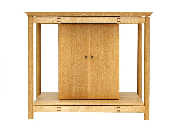 家具工房 家具制作鯛工房・ オーク製厨子 FS-bal-oak 正面