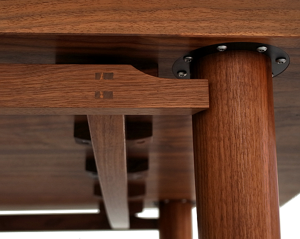 家具工房 家具制作鯛工房・ファステーブル FS-t-walnut 正面下側