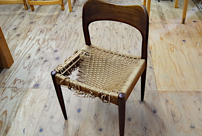 Yチェア張替・ペーパーコード張替事例集 | 家具制作鯛工房