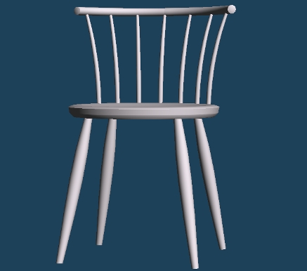 サイドチェアーの3Dモデル