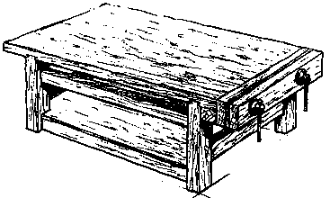 イラスト：家具制作用作業台